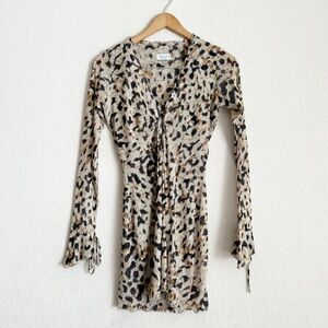 RESA Leopard Print Mini Dress